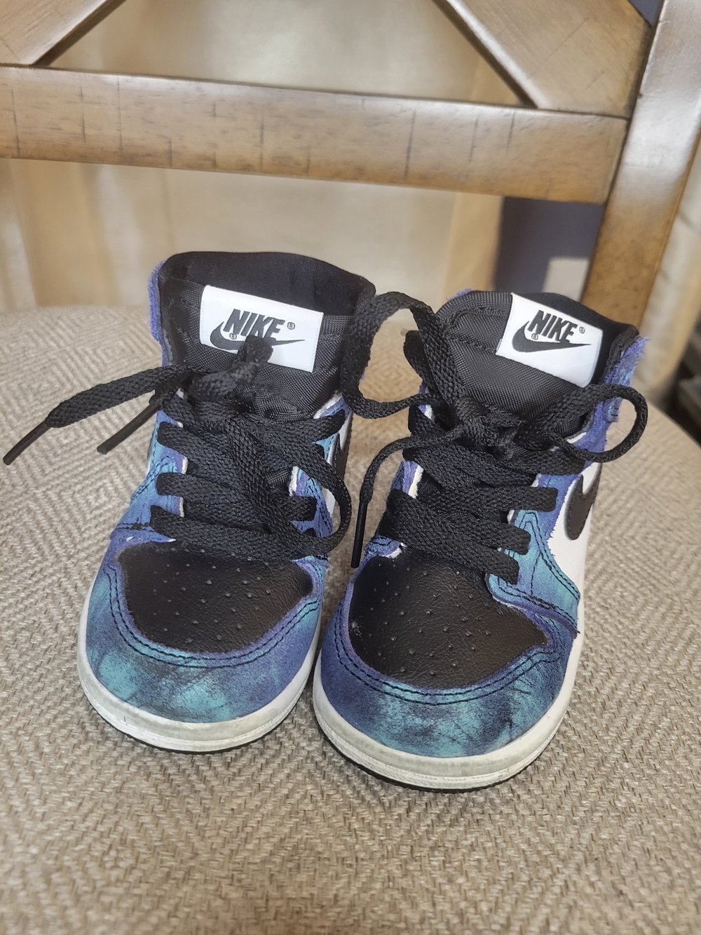 Nike Air Jordan 1 Retro High OG TD Tie Dye Size 6c - Picture 3 of 9